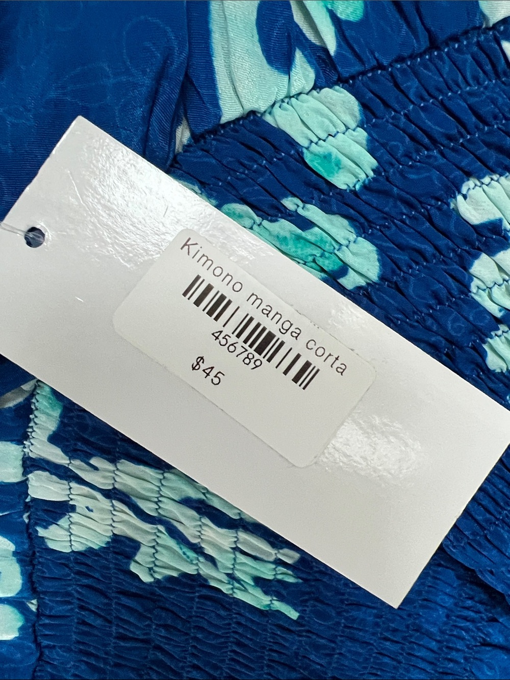 Nauria | Silk Blue Aqua Tropical Floral Ruffle Womenâs Maxi Dress NWT One Size - Picture 6 of 17
